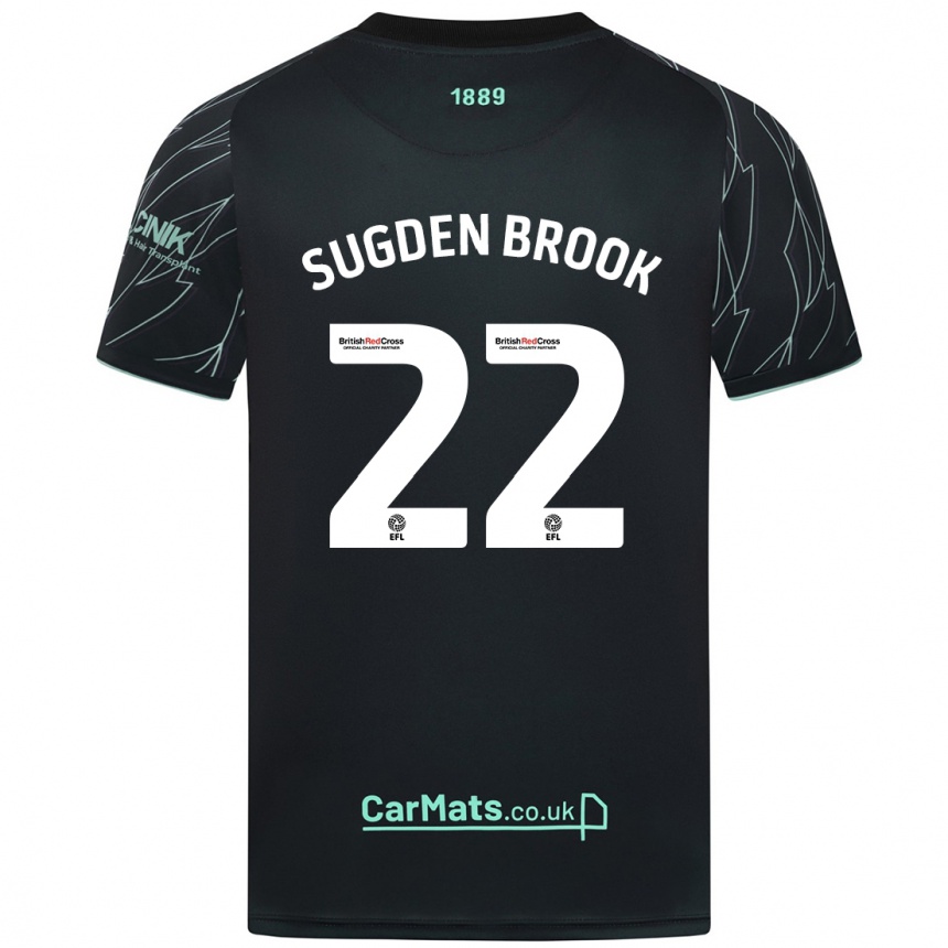 Niño Fútbol Camiseta Darcie Sugden-Brook #22 Negro Verde 2ª Equipación 2024/25 Argentina