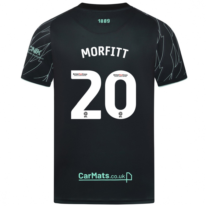 Niño Fútbol Camiseta Izzy Morfitt #20 Negro Verde 2ª Equipación 2024/25 Argentina