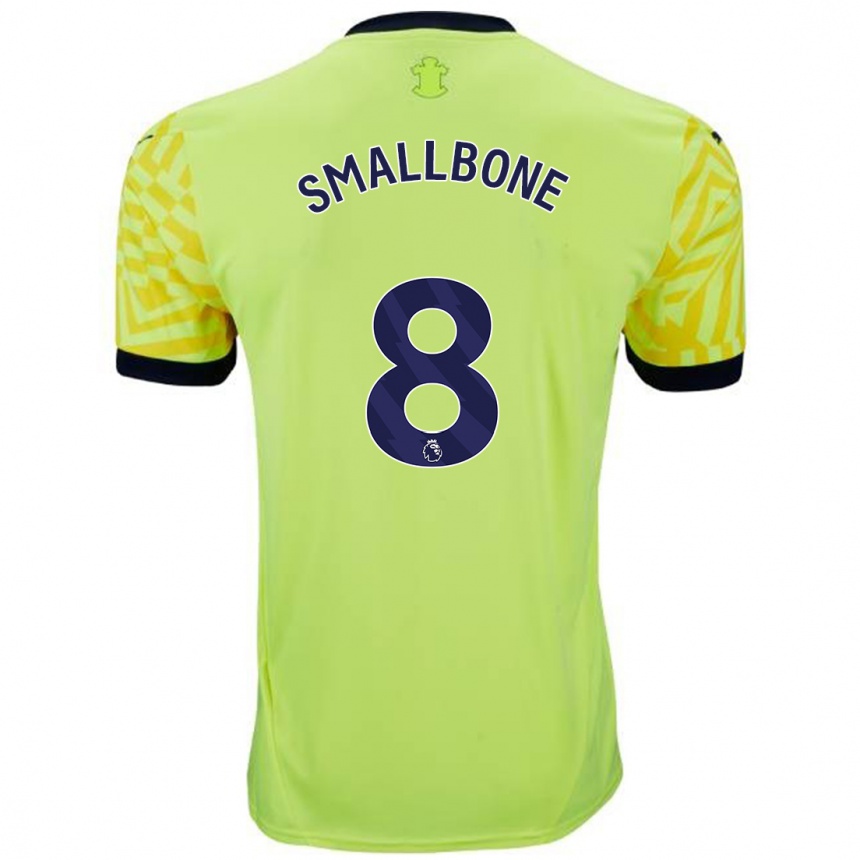 Niño Fútbol Camiseta Will Smallbone #8 Amarillo 2ª Equipación 2024/25 Argentina