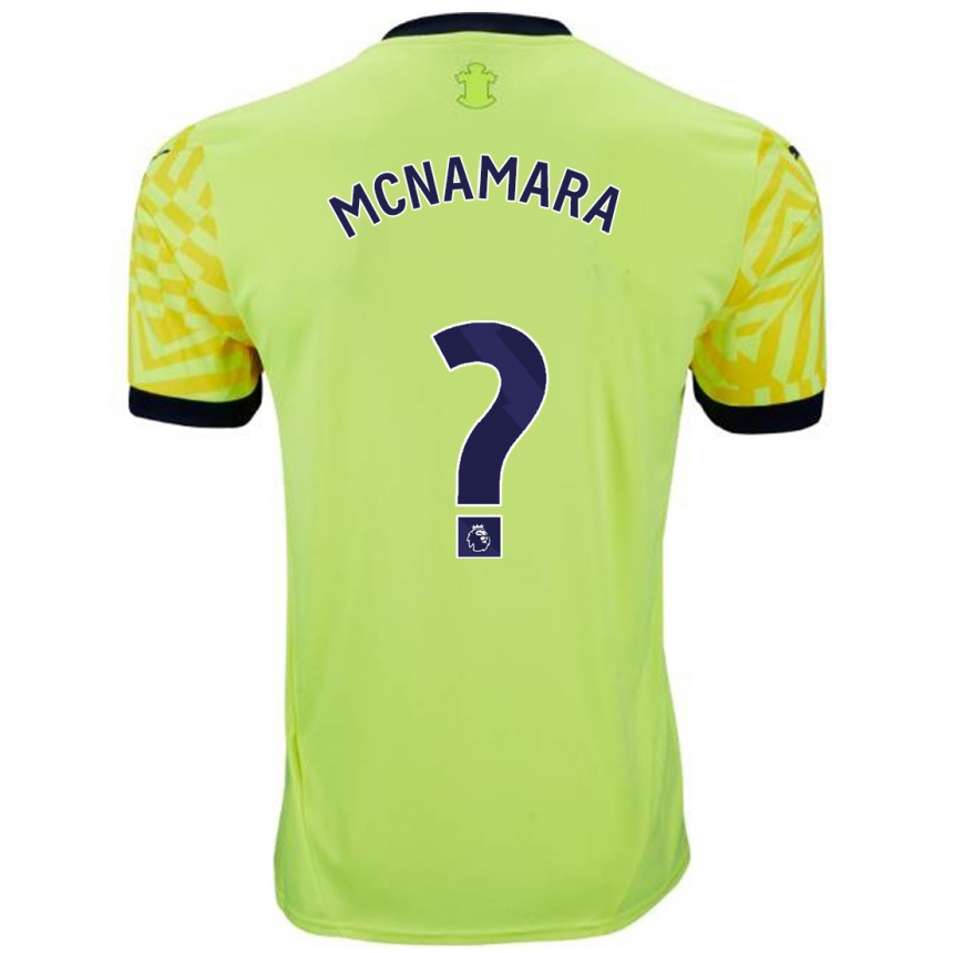 Niño Fútbol Camiseta Josh Mcnamara #0 Amarillo 2ª Equipación 2024/25 Argentina