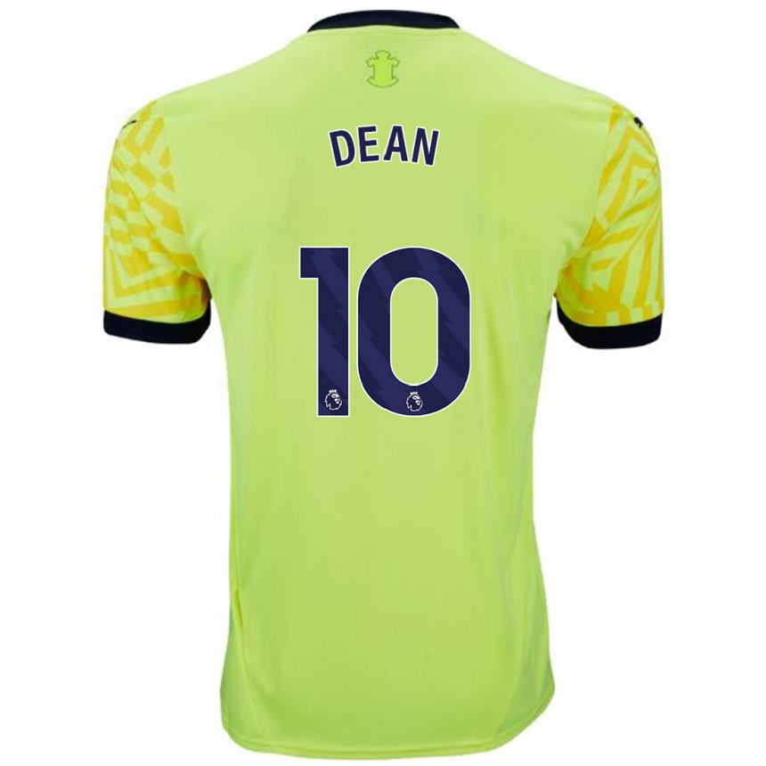 Niño Fútbol Camiseta Rianna Dean #10 Amarillo 2ª Equipación 2024/25 Argentina