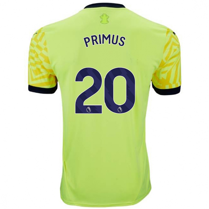 Niño Fútbol Camiseta Atlanta Primus #20 Amarillo 2ª Equipación 2024/25 Argentina