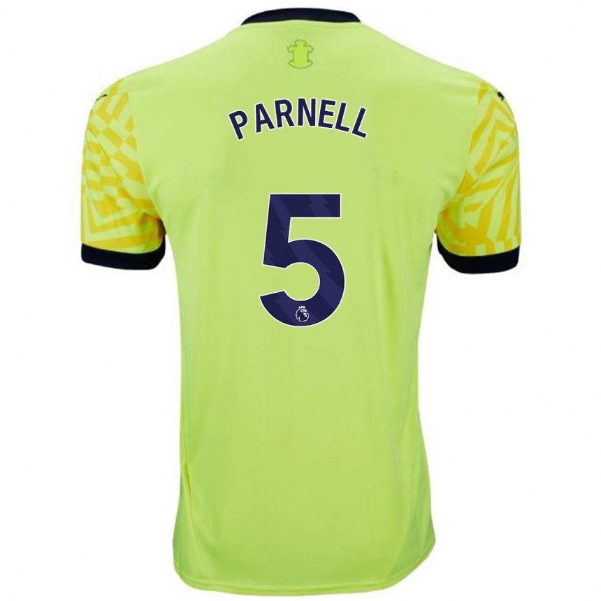 Niño Fútbol Camiseta Rosanna Parnell #5 Amarillo 2ª Equipación 2024/25 Argentina