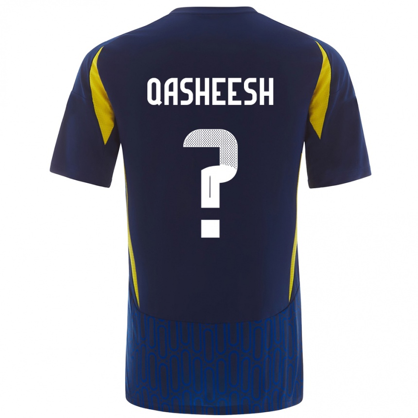 Niño Fútbol Camiseta Majed Qasheesh #0 Azul Amarillo 2ª Equipación 2024/25 Argentina