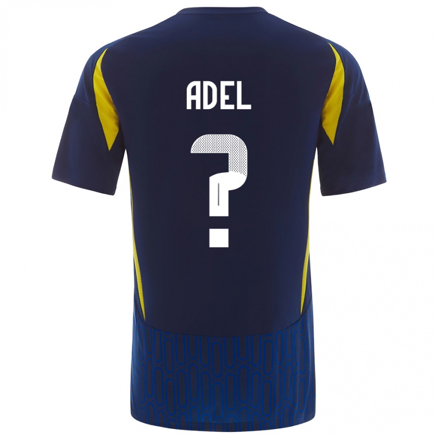 Niño Fútbol Camiseta Aida Adel #0 Azul Amarillo 2ª Equipación 2024/25 Argentina