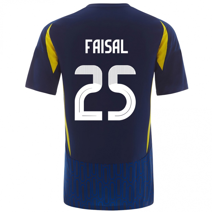 Niño Fútbol Camiseta Samira Faisal #25 Azul Amarillo 2ª Equipación 2024/25 Argentina