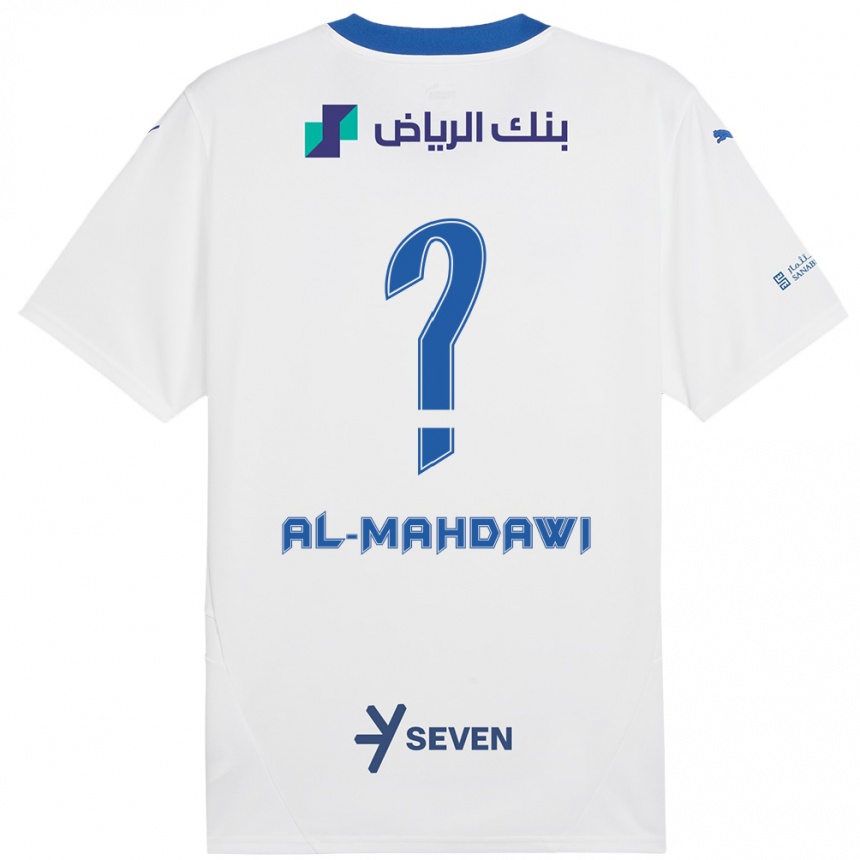 Niño Fútbol Camiseta Ali Al-Mahdawi #0 Blanco Azul 2ª Equipación 2024/25 Argentina