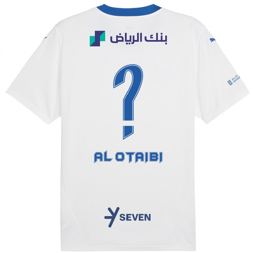 Niño Fútbol Camiseta Majd Al-Otaibi #0 Blanco Azul 2ª Equipación 2024/25 Argentina