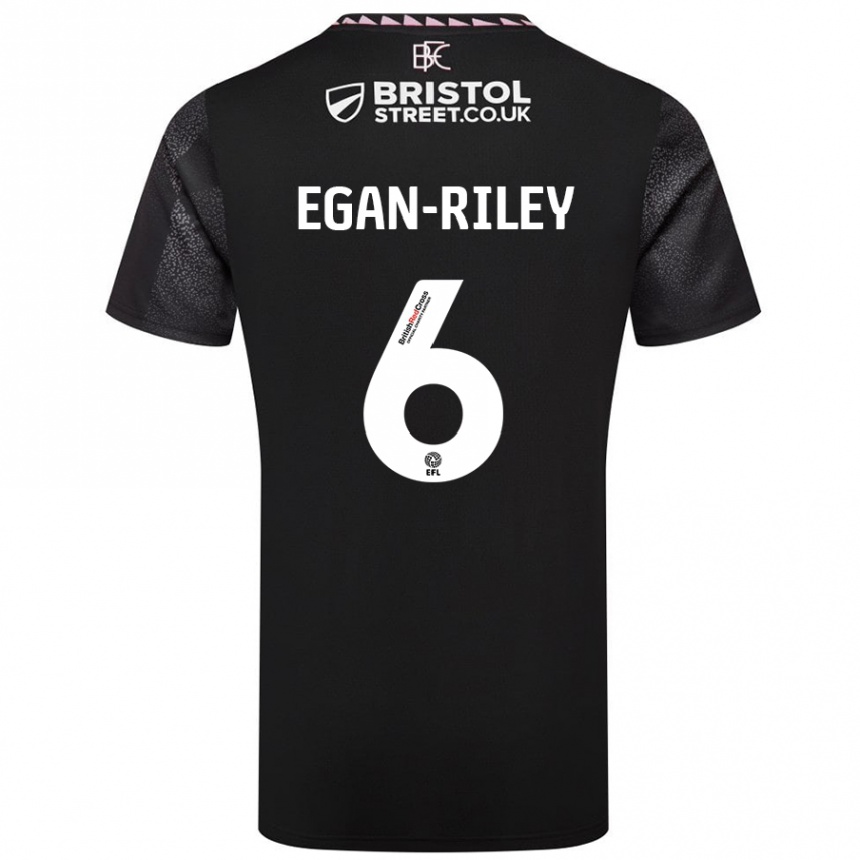 Niño Fútbol Camiseta Cj Egan-Riley #6 Negro 2ª Equipación 2024/25 Argentina