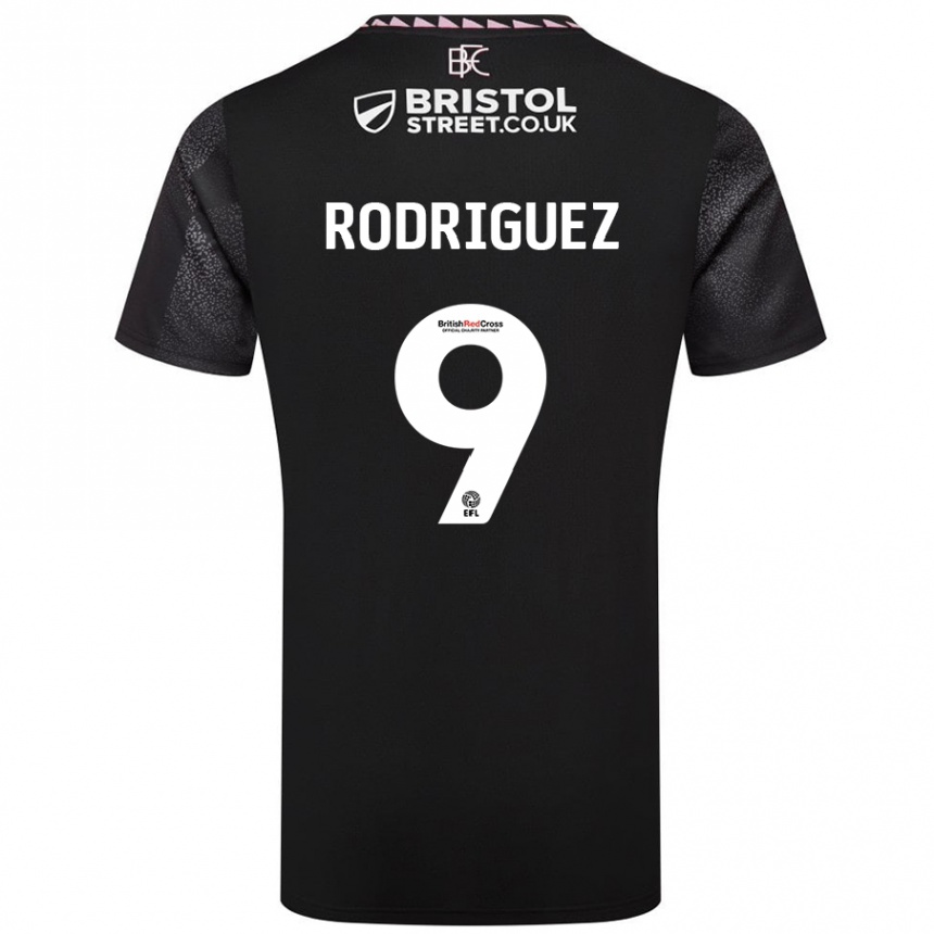 Niño Fútbol Camiseta Jay Rodríguez #9 Negro 2ª Equipación 2024/25 Argentina