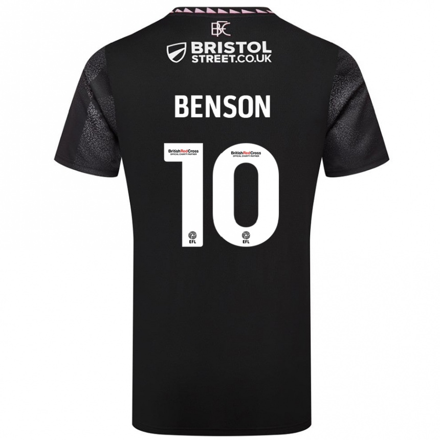 Niño Fútbol Camiseta Benson Manuel #10 Negro 2ª Equipación 2024/25 Argentina