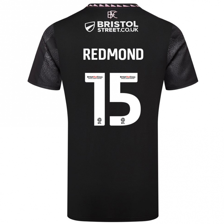 Niño Fútbol Camiseta Nathan Redmond #15 Negro 2ª Equipación 2024/25 Argentina