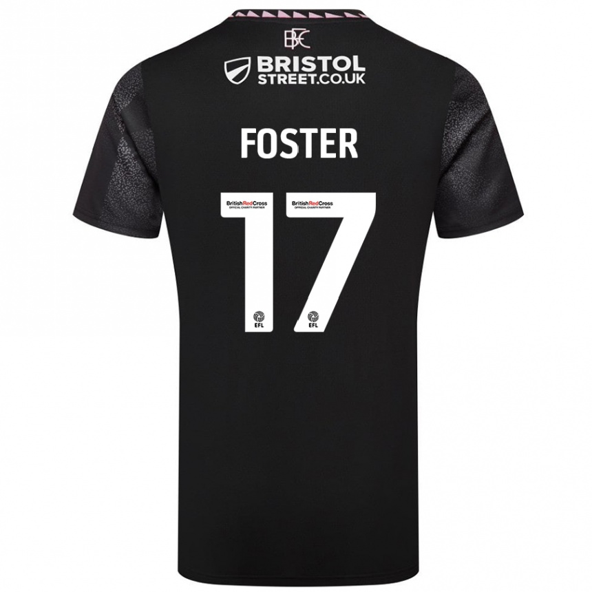 Niño Fútbol Camiseta Lyle Foster #17 Negro 2ª Equipación 2024/25 Argentina