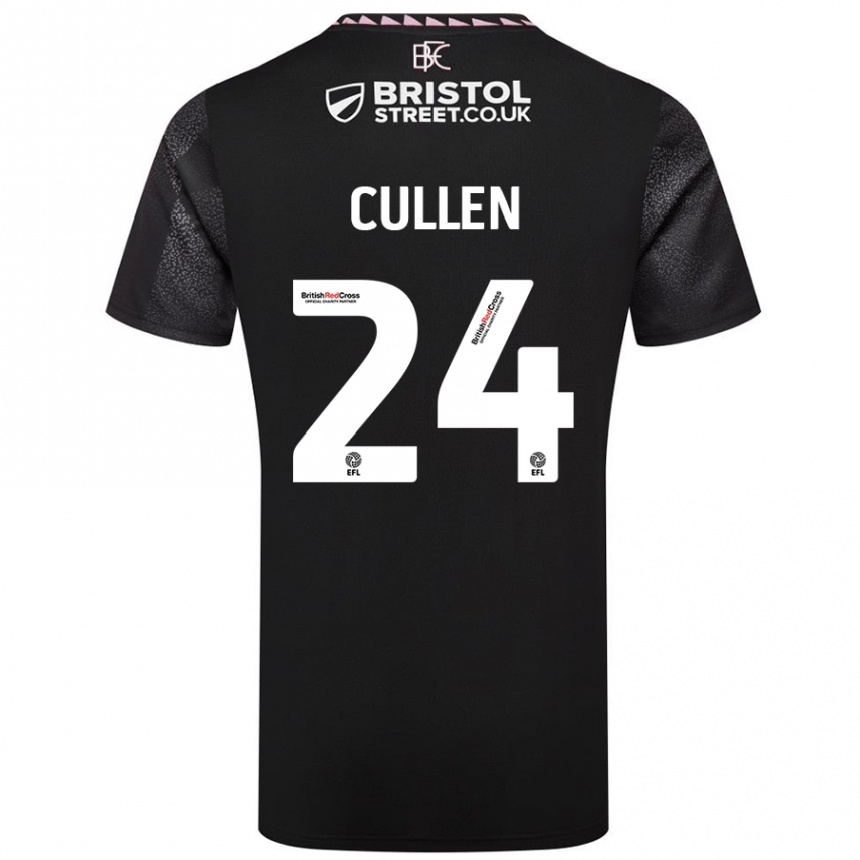 Niño Fútbol Camiseta Josh Cullen #24 Negro 2ª Equipación 2024/25 Argentina