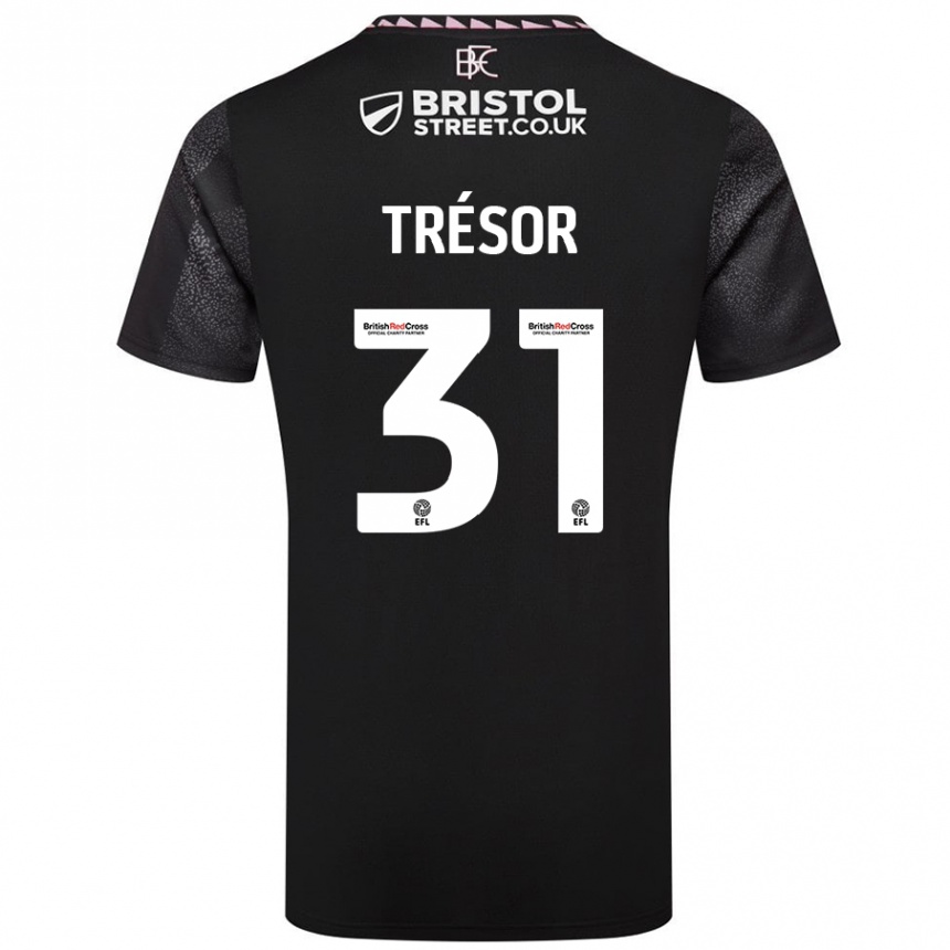 Niño Fútbol Camiseta Mike Trésor #31 Negro 2ª Equipación 2024/25 Argentina