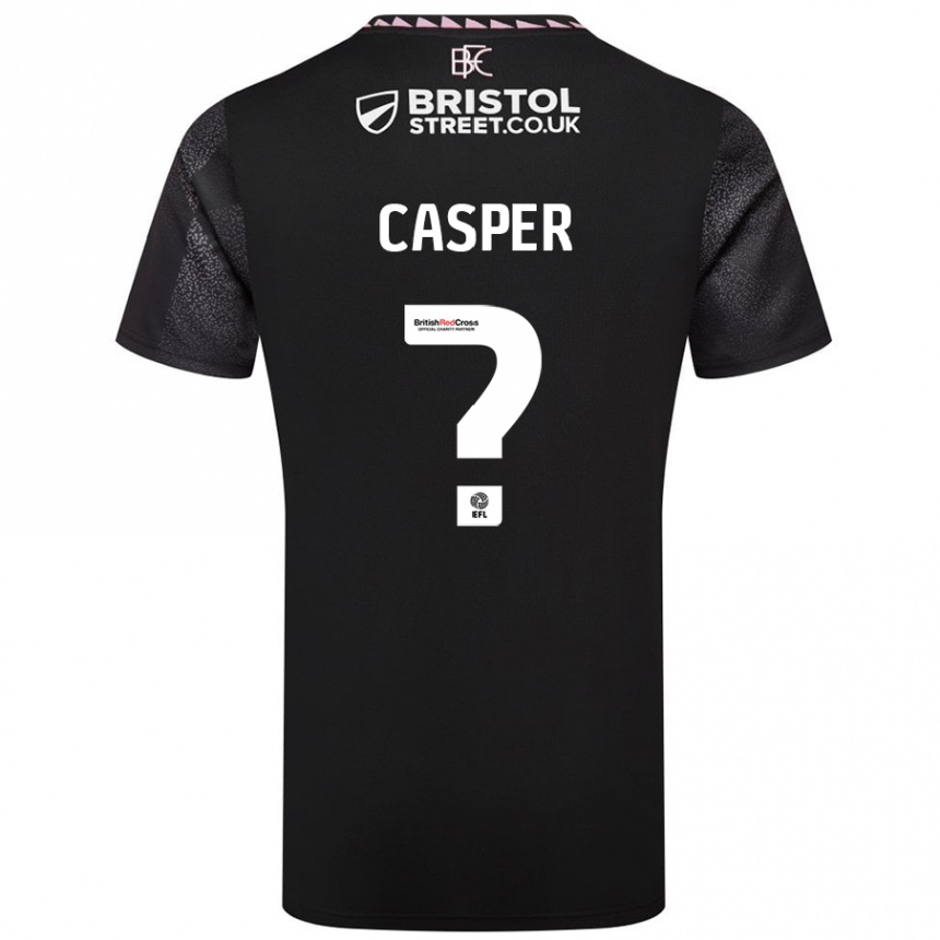 Niño Fútbol Camiseta Charlie Casper #0 Negro 2ª Equipación 2024/25 Argentina