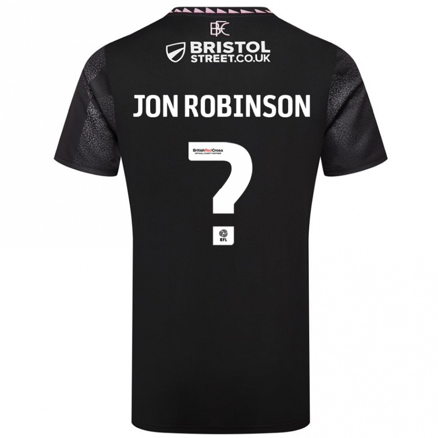 Niño Fútbol Camiseta Jon Ander Vilar Robinson #0 Negro 2ª Equipación 2024/25 Argentina