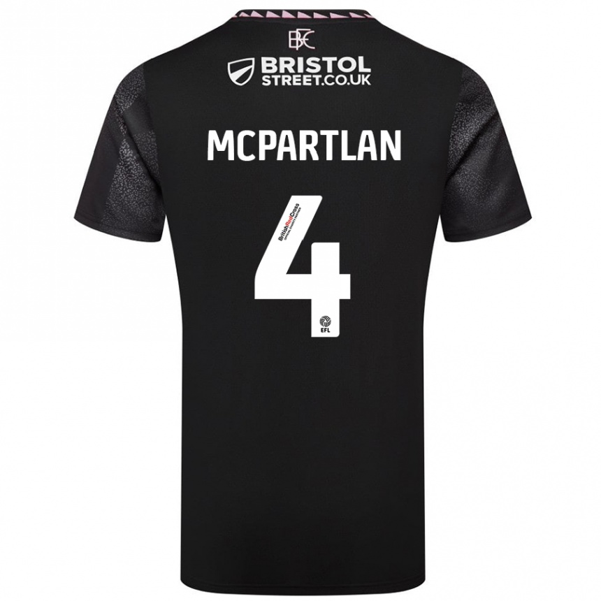 Niño Fútbol Camiseta Brenna Mcpartlan #4 Negro 2ª Equipación 2024/25 Argentina