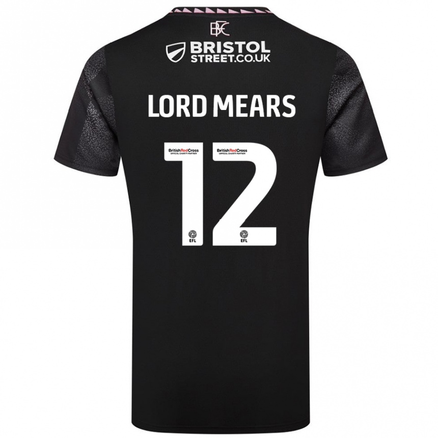 Niño Fútbol Camiseta Rhema Lord-Mears #12 Negro 2ª Equipación 2024/25 Argentina