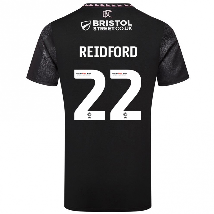 Niño Fútbol Camiseta Isabella Reidford #22 Negro 2ª Equipación 2024/25 Argentina