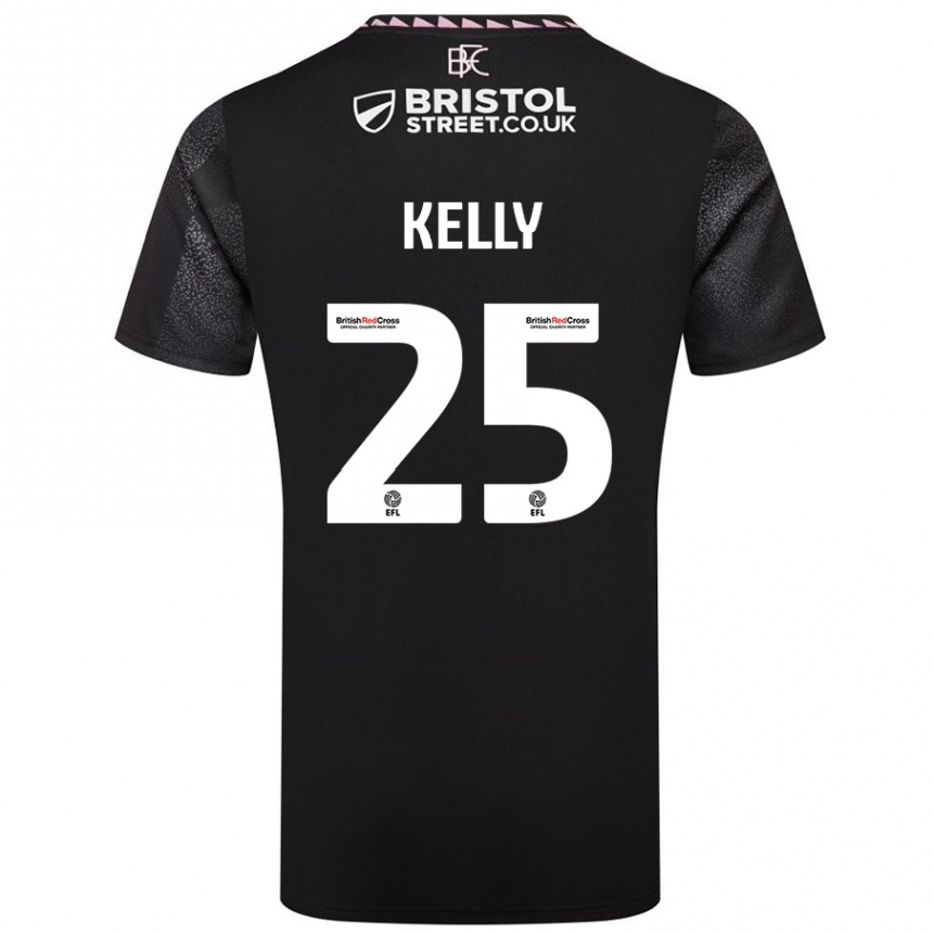 Niño Fútbol Camiseta Aimee Kelly #25 Negro 2ª Equipación 2024/25 Argentina