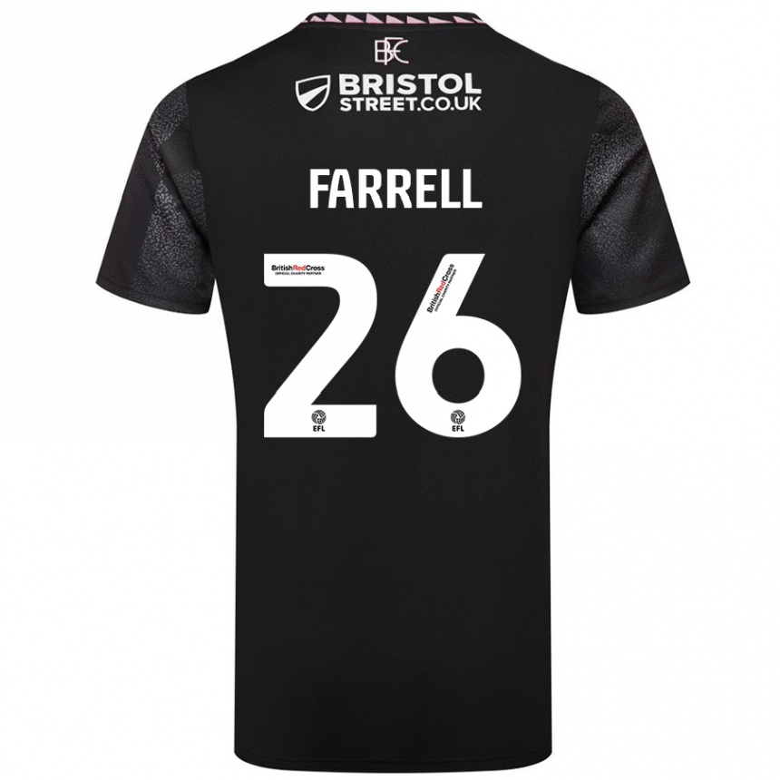 Niño Fútbol Camiseta Lucy Farrell #26 Negro 2ª Equipación 2024/25 Argentina