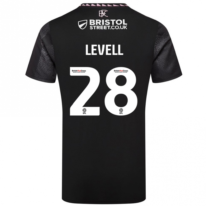 Niño Fútbol Camiseta Kirstie Levell #28 Negro 2ª Equipación 2024/25 Argentina