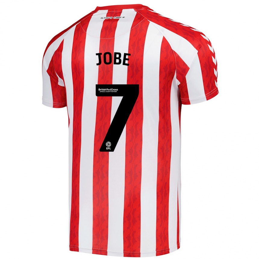 Hombre Fútbol Camiseta Jobe Bellingham #7 Rojo Blanco 1ª Equipación 2024/25 Argentina