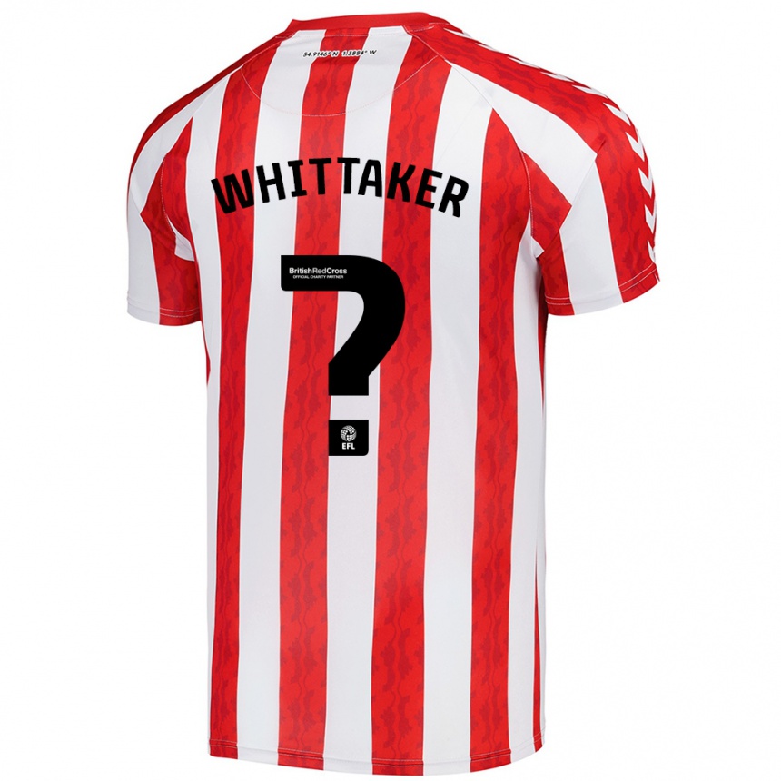 Hombre Fútbol Camiseta Jack Whittaker #0 Rojo Blanco 1ª Equipación 2024/25 Argentina