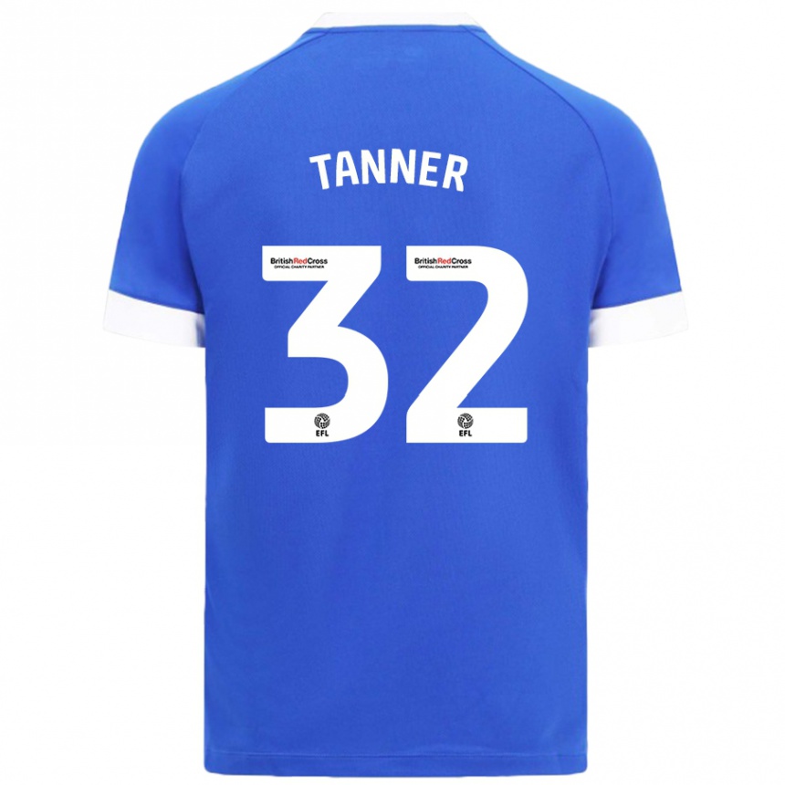 Hombre Fútbol Camiseta Ollie Tanner #32 Azul Cielo 1ª Equipación 2024/25 Argentina