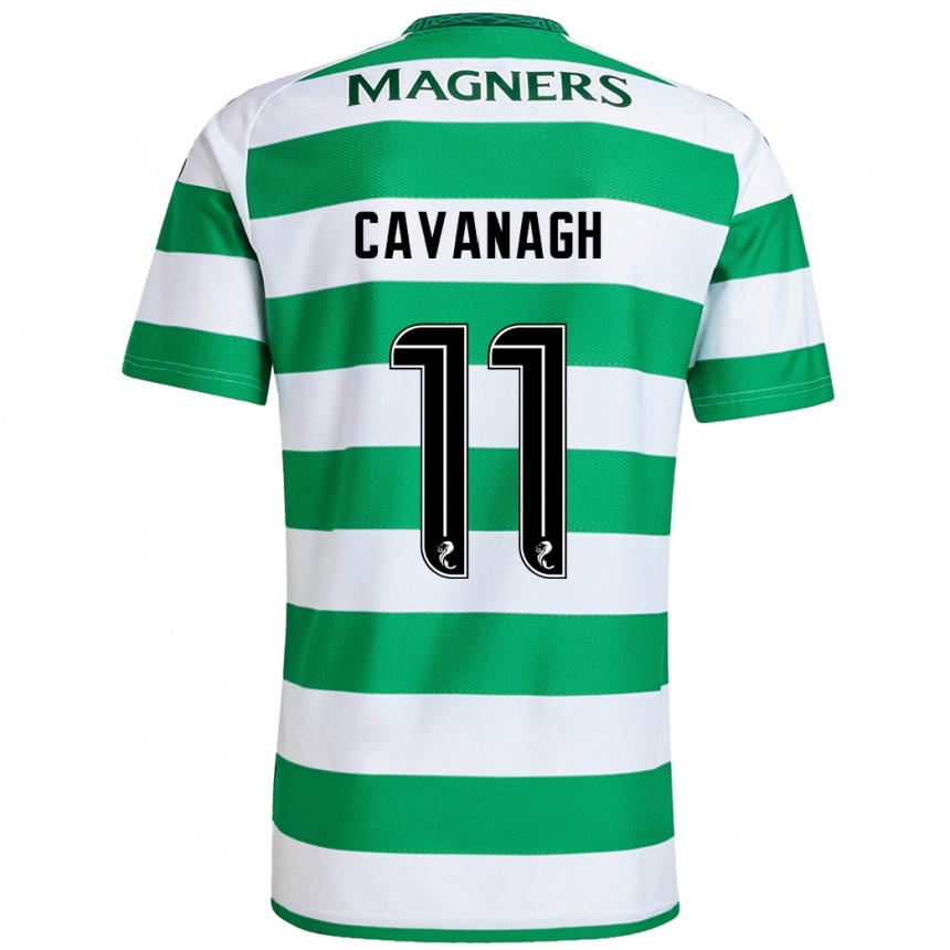 Hombre Fútbol Camiseta Colette Cavanagh #11 Verde Blanco 1ª Equipación 2024/25 Argentina