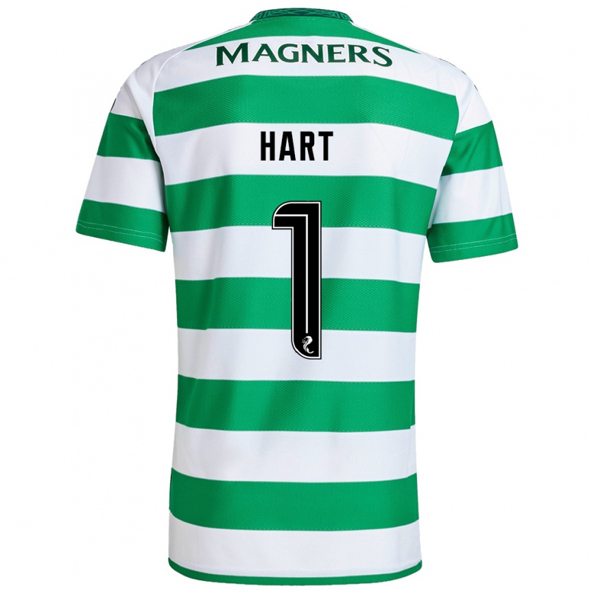 Hombre Fútbol Camiseta Joe Hart #1 Verde Blanco 1ª Equipación 2024/25 Argentina