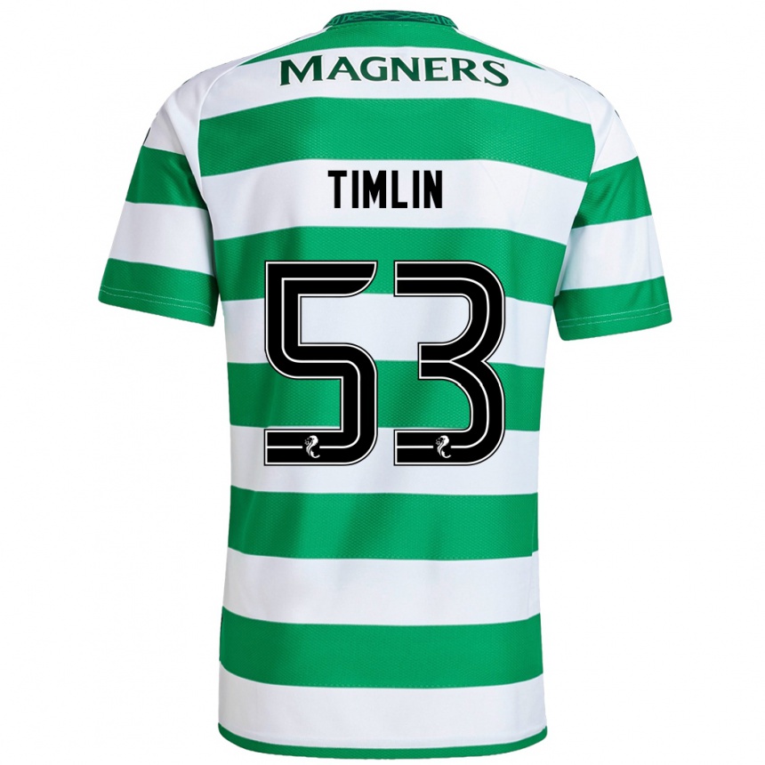 Hombre Fútbol Camiseta Sophie Timlin #53 Verde Blanco 1ª Equipación 2024/25 Argentina