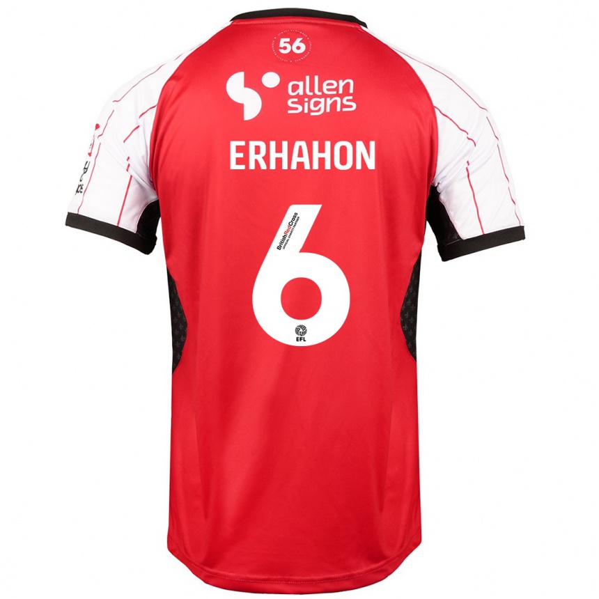 Hombre Fútbol Camiseta Ethan Erhahon #6 Blanco 1ª Equipación 2024/25 Argentina