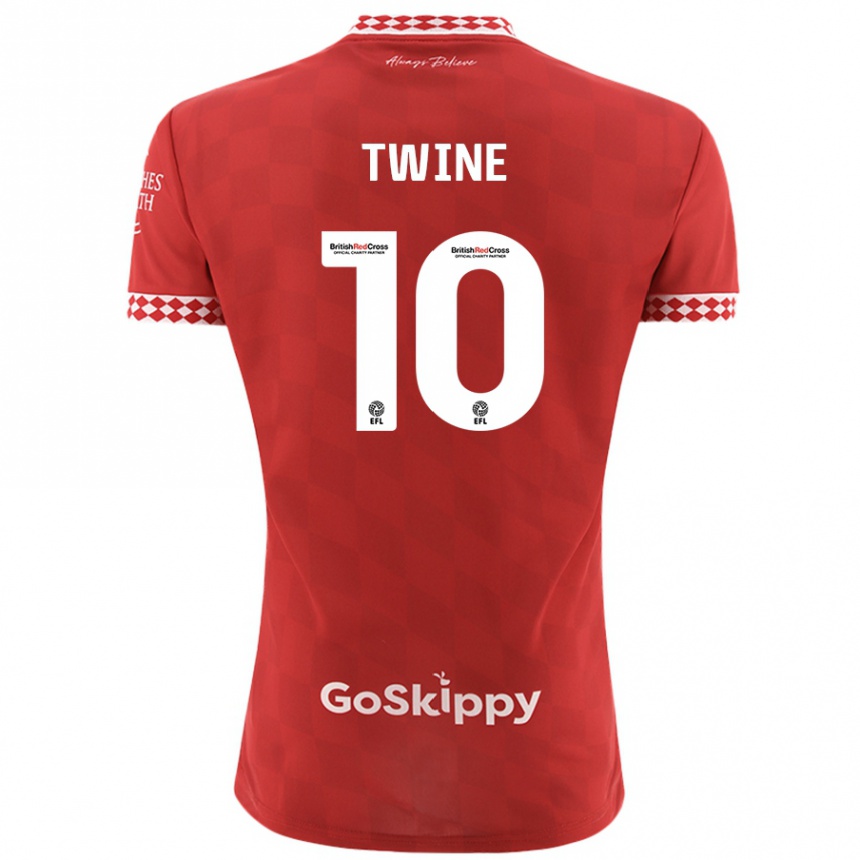 Hombre Fútbol Camiseta Scott Twine #10 Rojo 1ª Equipación 2024/25 Argentina