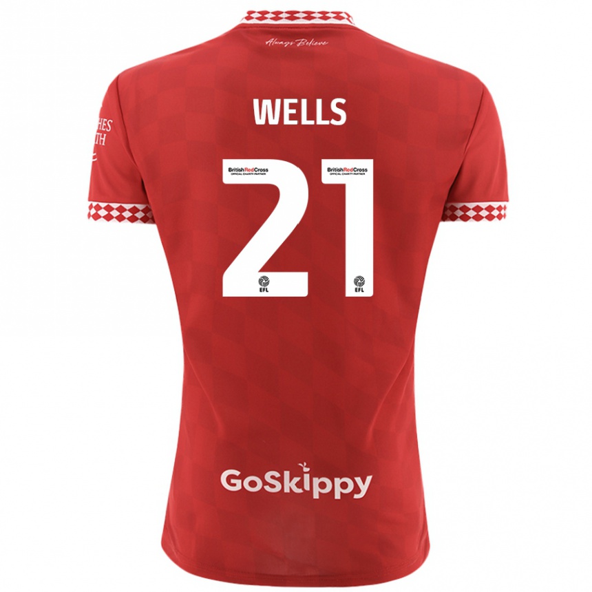 Hombre Fútbol Camiseta Nahki Wells #21 Rojo 1ª Equipación 2024/25 Argentina