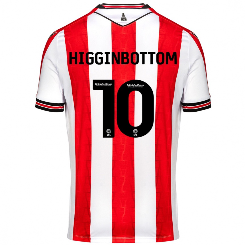 Hombre Fútbol Camiseta Alice Higginbottom #10 Rojo Blanco 1ª Equipación 2024/25 Argentina