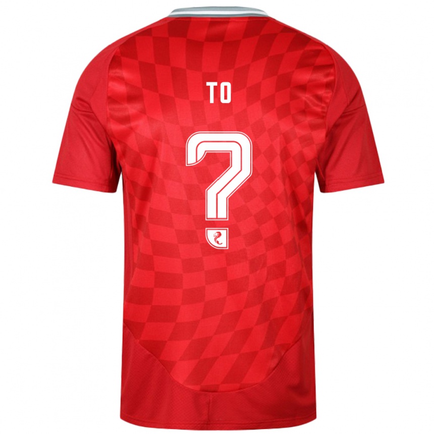 Hombre Fútbol Camiseta Zack To #0 Rojo 1ª Equipación 2024/25 Argentina