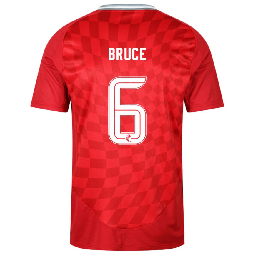 Hombre Fútbol Camiseta Natasha Bruce #6 Rojo 1ª Equipación 2024/25 Argentina