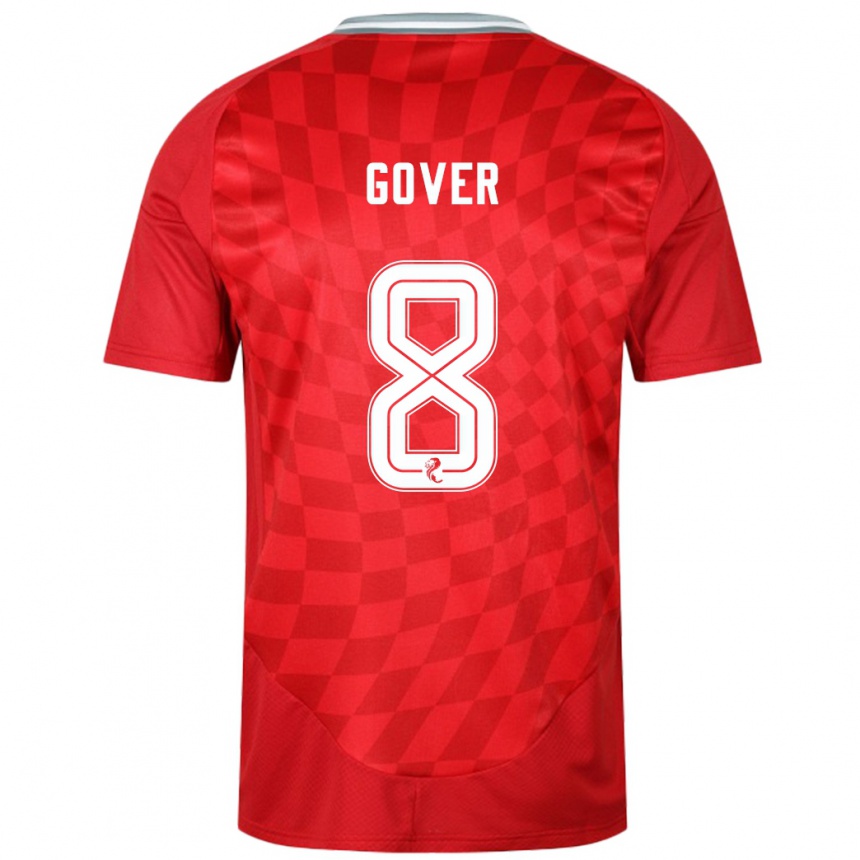 Hombre Fútbol Camiseta Chloe Gover #8 Rojo 1ª Equipación 2024/25 Argentina