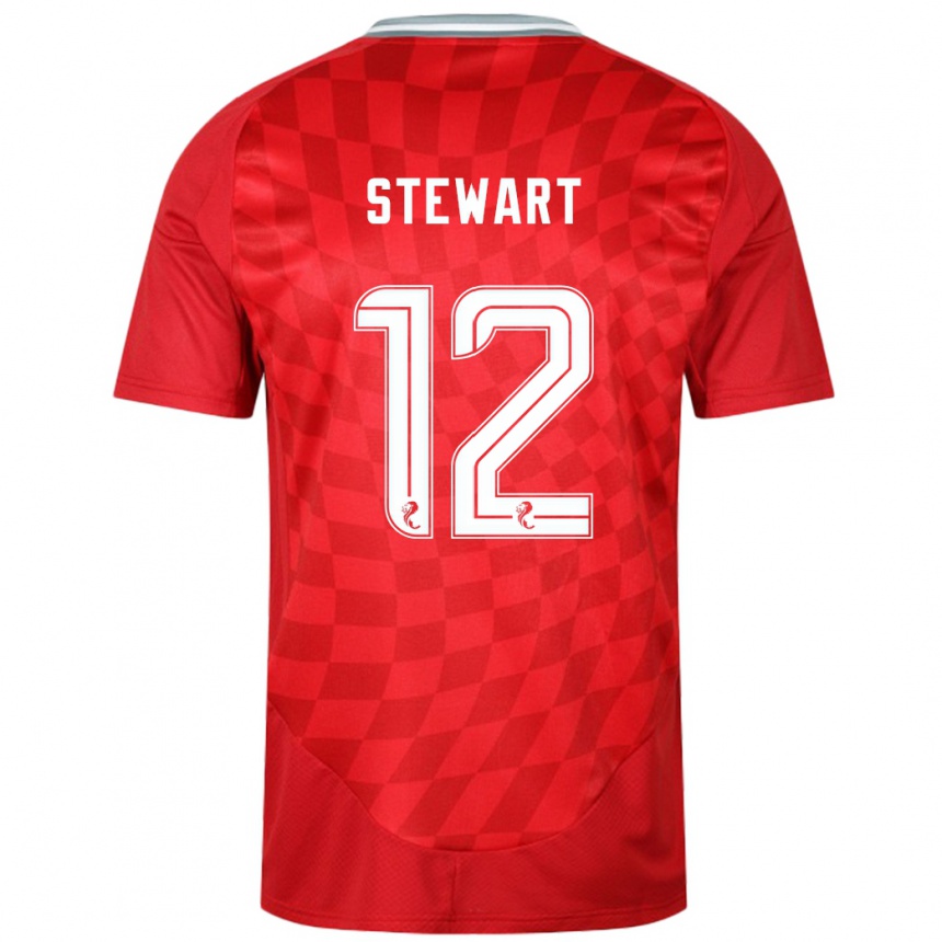 Hombre Fútbol Camiseta Hannah Stewart #12 Rojo 1ª Equipación 2024/25 Argentina