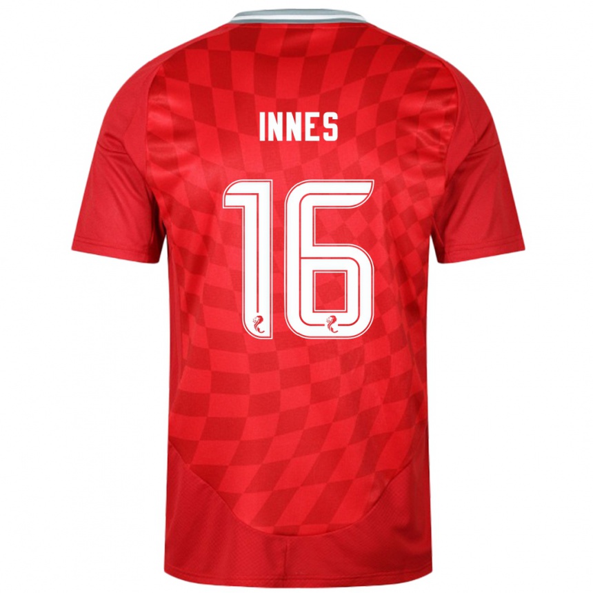 Hombre Fútbol Camiseta Hannah Innes #16 Rojo 1ª Equipación 2024/25 Argentina