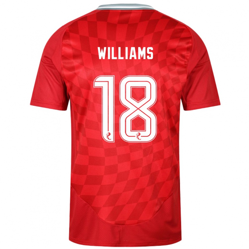 Hombre Fútbol Camiseta Rhys Williams #18 Rojo 1ª Equipación 2024/25 Argentina