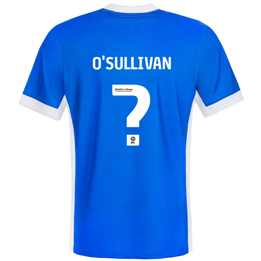 Hombre Fútbol Camiseta William O'sullivan #0 Azul Blanco 1ª Equipación 2024/25 Argentina