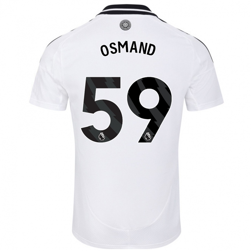 Hombre Fútbol Camiseta Callum Osmand #59 Blanco 1ª Equipación 2024/25 Argentina