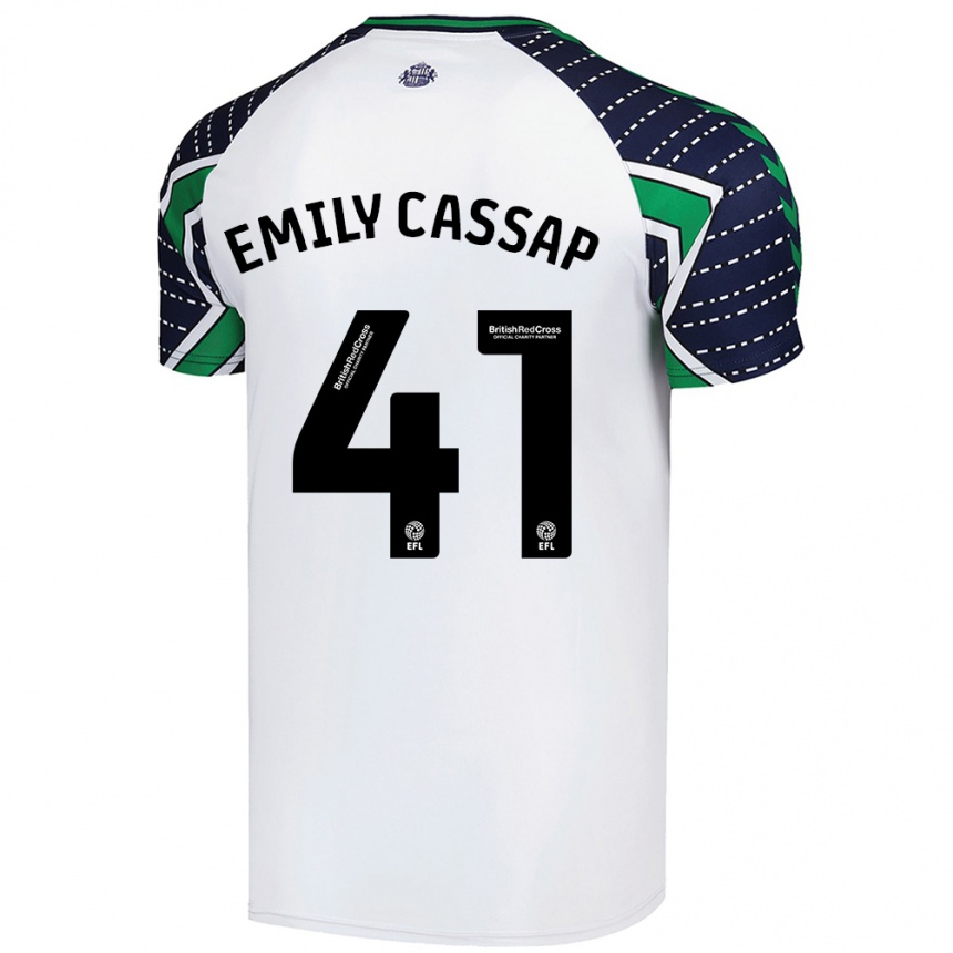 Hombre Fútbol Camiseta Emily Cassap #41 Blanco 2ª Equipación 2024/25 Argentina