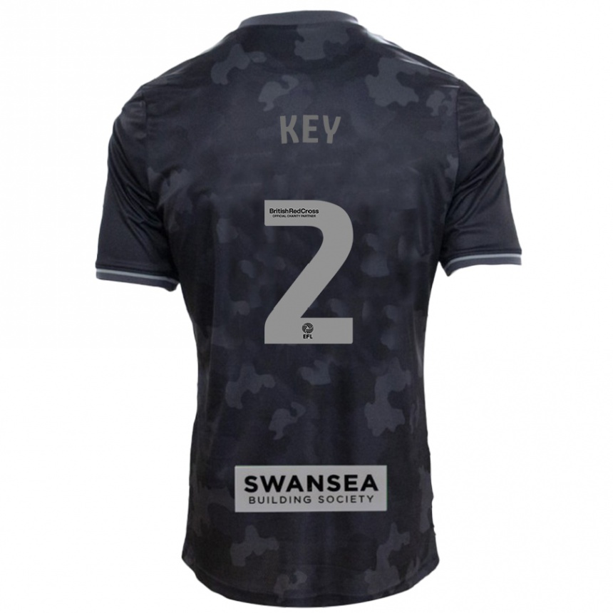 Hombre Fútbol Camiseta Josh Key #2 Negro 2ª Equipación 2024/25 Argentina