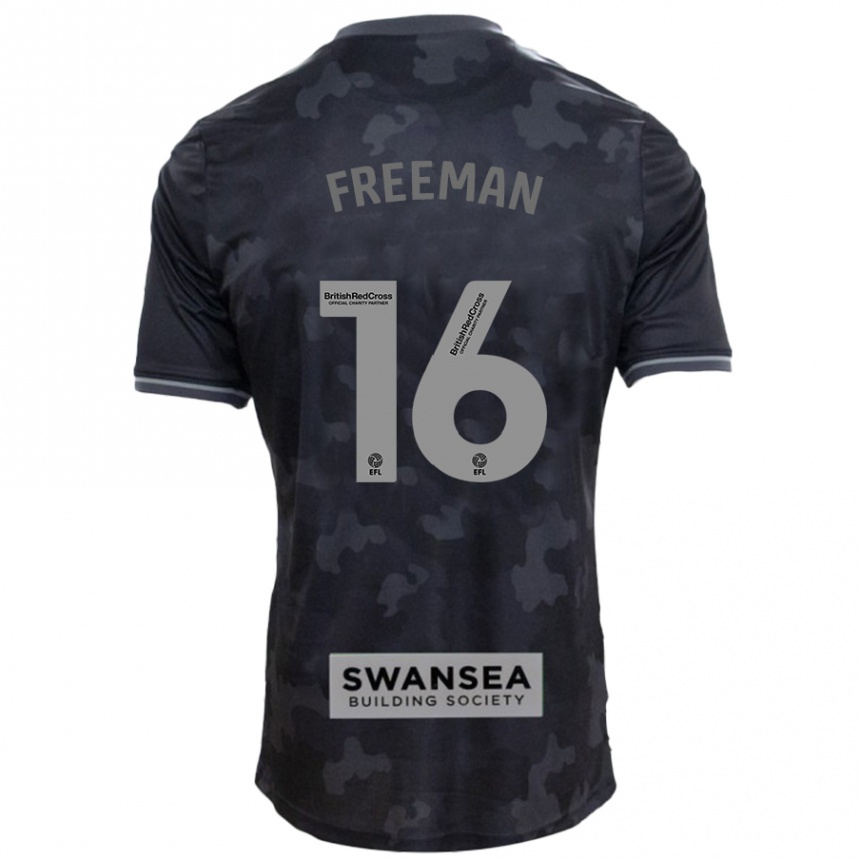 Hombre Fútbol Camiseta Emily Freeman #16 Negro 2ª Equipación 2024/25 Argentina