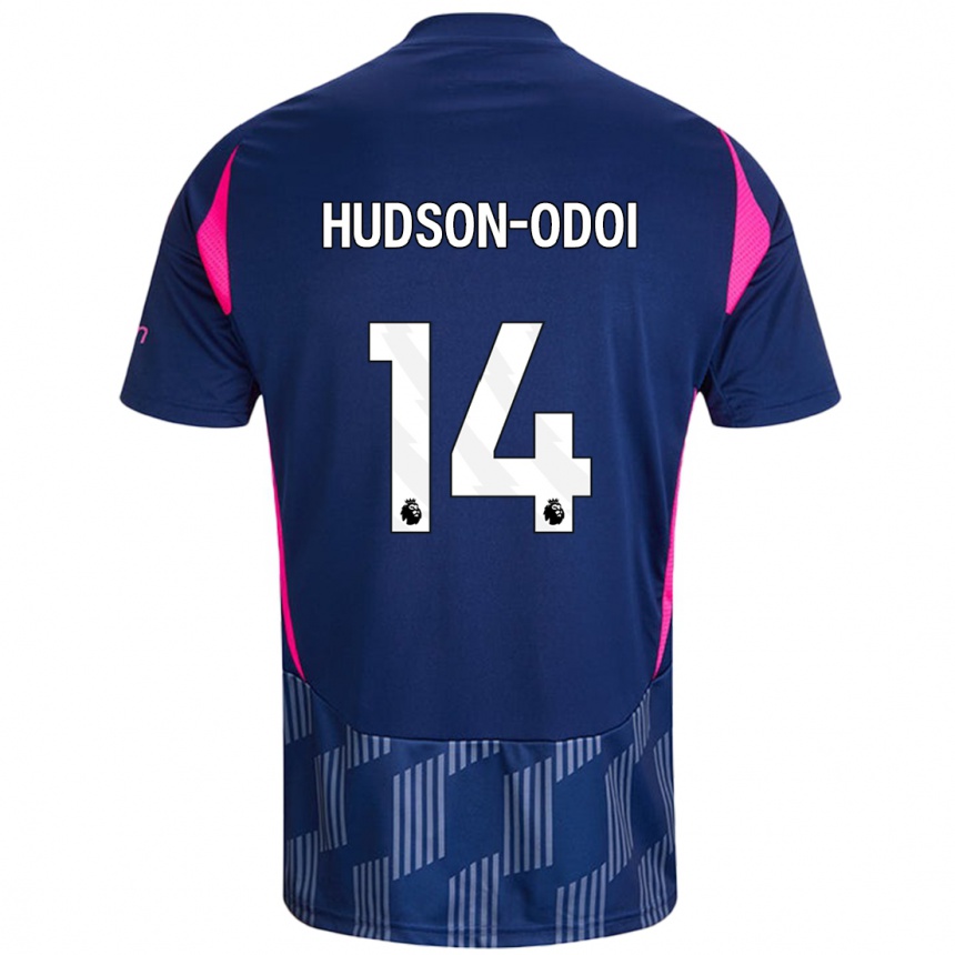 Hombre Fútbol Camiseta Callum Hudson-Odoi #14 Azul Real Rosa 2ª Equipación 2024/25 Argentina