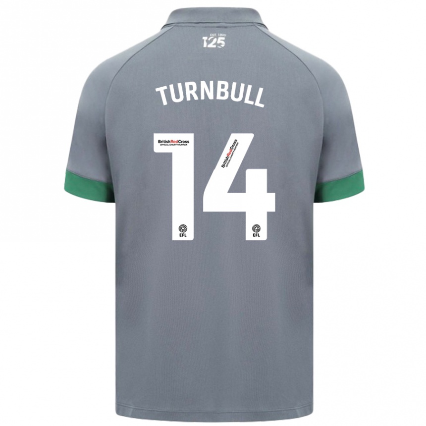 Hombre Fútbol Camiseta David Turnbull #14 Gris Oscuro 2ª Equipación 2024/25 Argentina